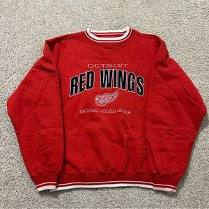 Vintage Detroit Red Wings NHL Sweatshirt Men’s Large Logo Athletic
